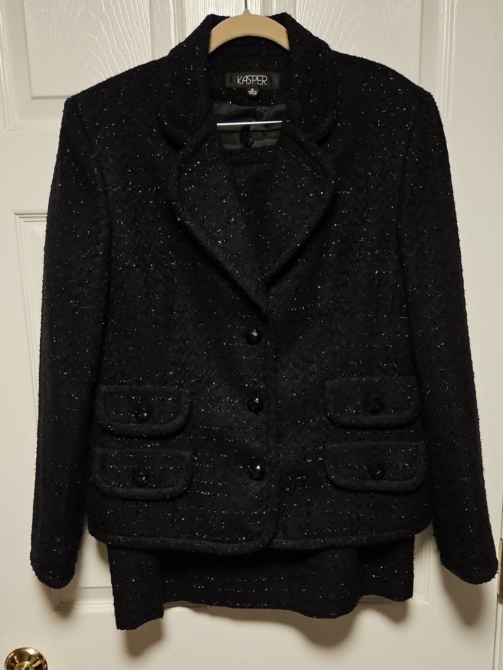 Kasper Sparkly Boucle Skirtsuit